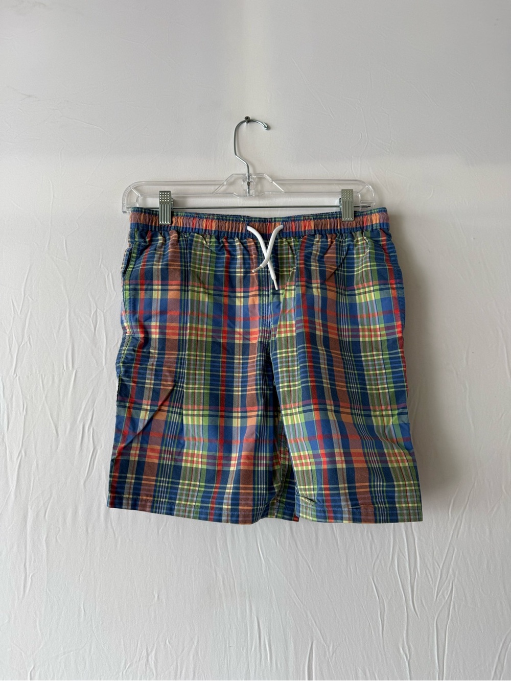 BROOKS BROTHERS Men's Plaid Drawstring Shorts Size M
